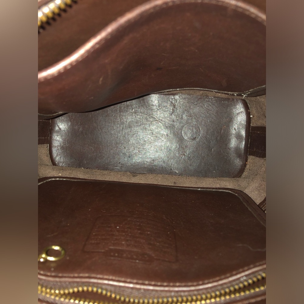 Coach | Vtg Tribecca Shopper Mahogany 9098 - Picture 6 of 8